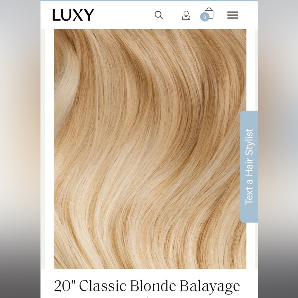 Luxy 20 inch hair extensions. 220 g